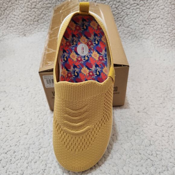 NEW REVITALIGN Women's Stella Slide Mule, Yellow Ochre SIZE 6 Wide - Picture 2 of 7